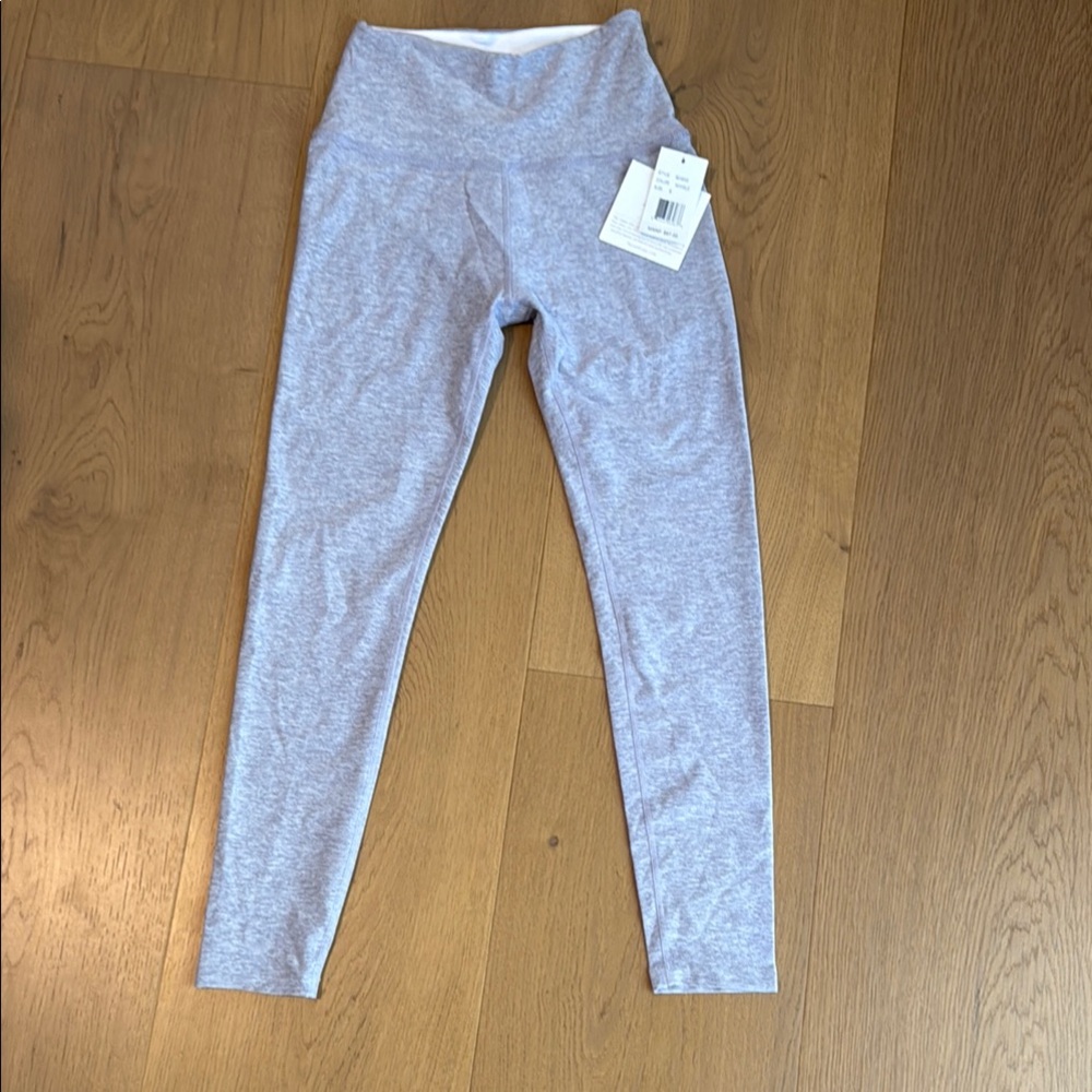 Beyond Yoga Gray/purple High-Rise Leggings